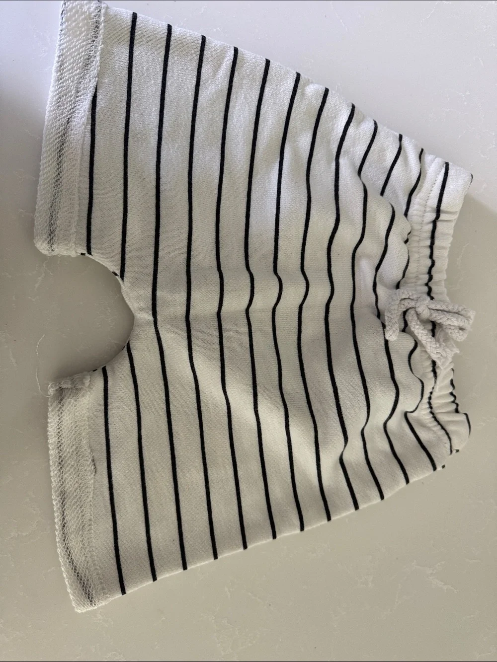 Peanuts White and Black Striped Kids Matching Set